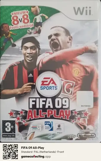 FIFA 09 All-Play Nintendo Wii, Netherlands box front