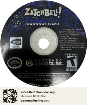Zatch Bell! Mamodo Fury Nintendo GameCube, NTSC disc