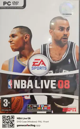 NBA Live 08 Computer, PAL box front