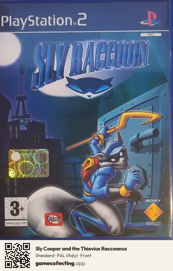 Sly Cooper and the Thievius Raccoonus PlayStation 2, Italy box front