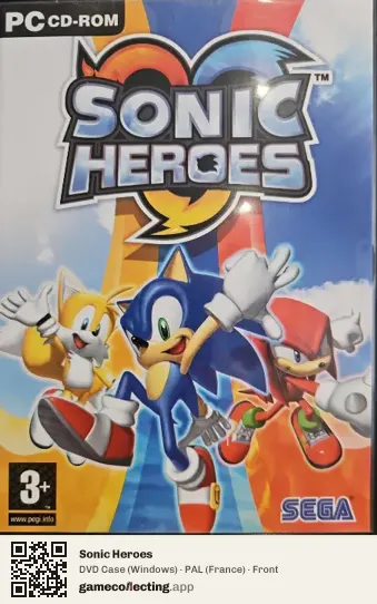 Sonic Heroes Computer, France box front