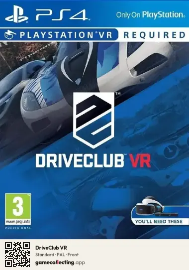 DriveClub VR PlayStation 4, PAL box front