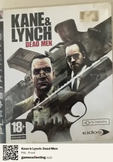 Kane & Lynch: Dead Men PlayStation 3, PAL box front