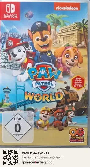 PAW Patrol World Nintendo Switch, Germany box front