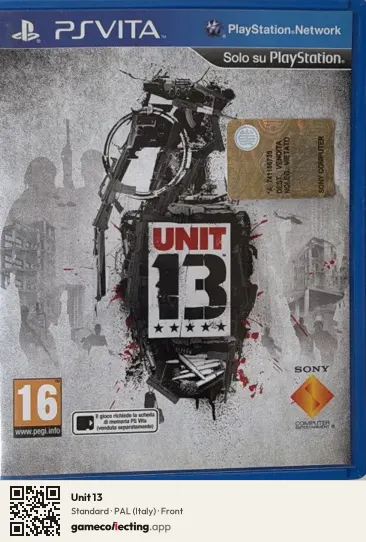 Unit 13 PlayStation Vita, Italy box front