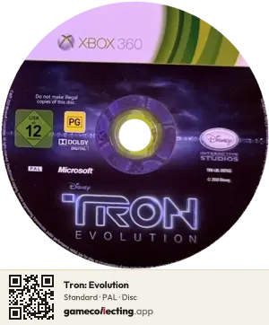 Tron: Evolution Xbox 360, PAL disc