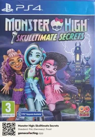 Monster High: Skulltimate Secrets PlayStation 4, Germany box front