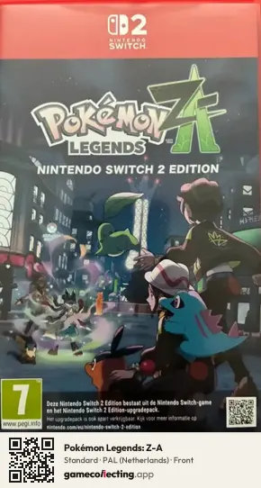 Pokémon Legends: Z-A Nintendo Switch 2, Netherlands box front