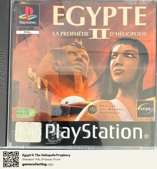 Egypt II: The Heliopolis Prophecy PlayStation, France box front