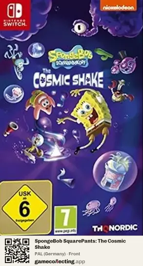 SpongeBob SquarePants: The Cosmic Shake Nintendo Switch, Germany box front