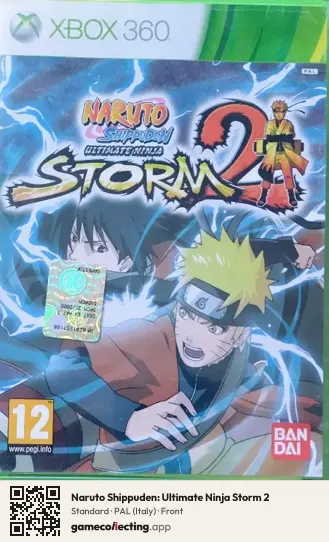 Naruto Shippuden: Ultimate Ninja Storm 2 Xbox 360, Italy box front