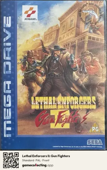 Lethal Enforcers II: Gun Fighters Sega Mega Drive / Genesis, PAL box front