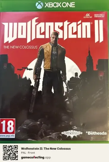 Wolfenstein II: The New Colossus Xbox One, PAL box front