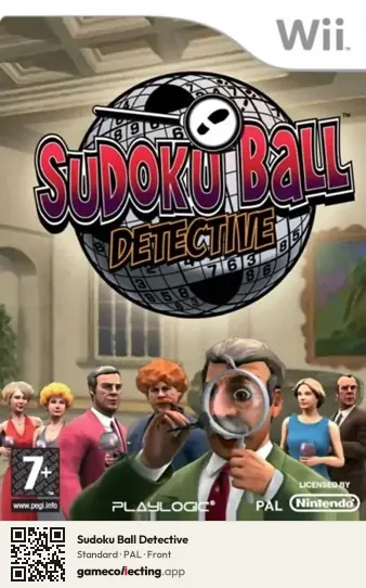Sudoku Ball Detective Nintendo Wii, PAL box front