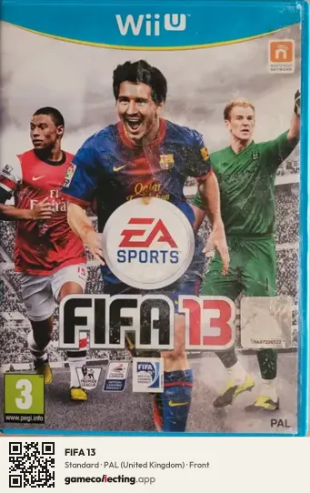 FIFA 13 Nintendo Wii U, United Kingdom box front