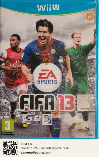 FIFA 13 Nintendo Wii U, United Kingdom box front