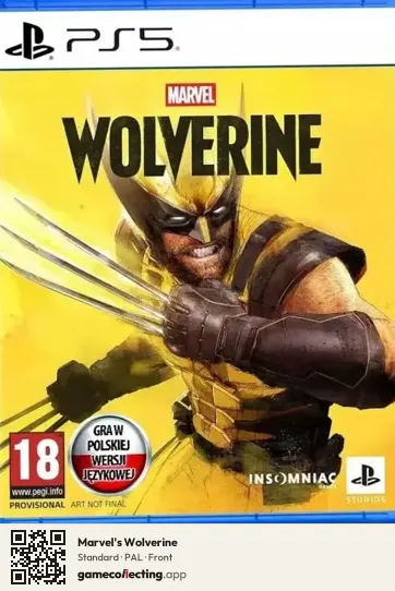Marvel's Wolverine PlayStation 5, PAL box front