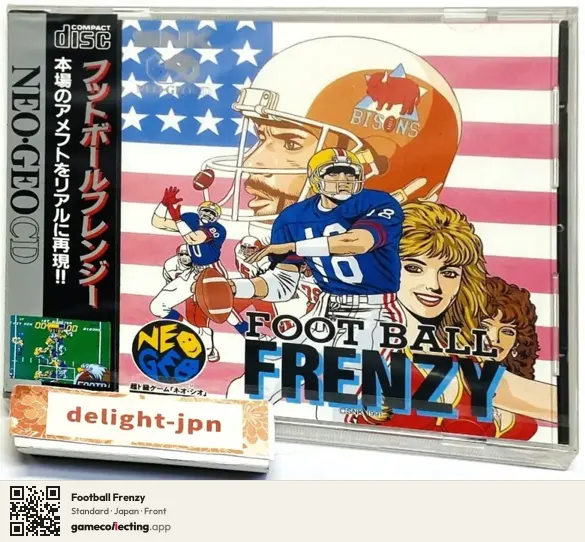 Football Frenzy Neo Geo CD, Japan box front