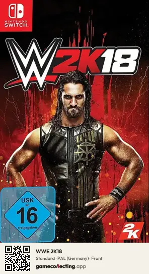 WWE 2K18 Nintendo Switch, Germany box front