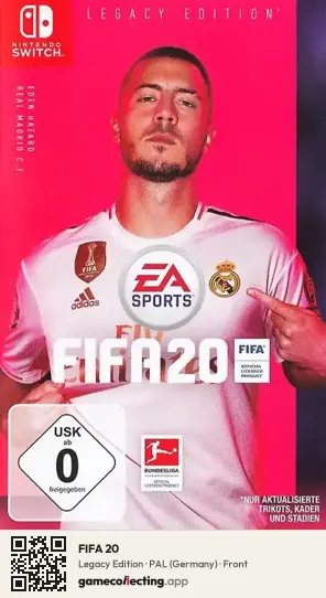 FIFA 20 Nintendo Switch, Germany box front