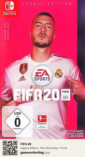 FIFA 20 Nintendo Switch, Germany box front