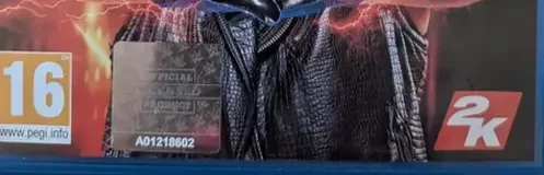WWE 2K19, the PEGI square on its front