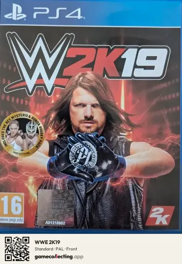 WWE 2K19 PlayStation 4, PAL box front