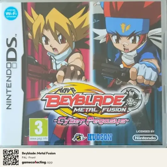 Beyblade: Metal Fusion Nintendo DS, PAL box front