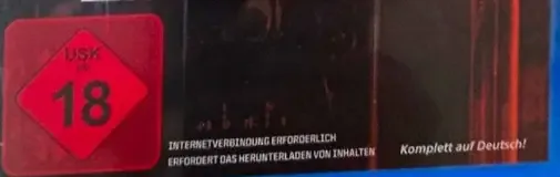 Call of Duty: Black Ops 7, the USK square on its front