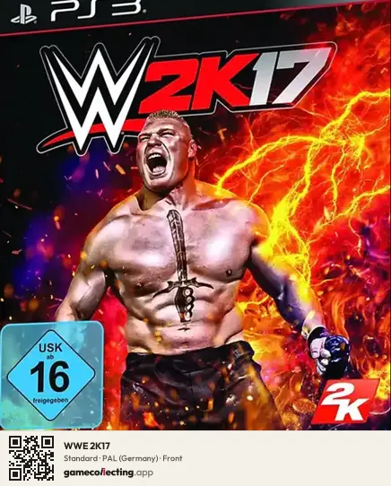 WWE 2K17 PlayStation 3, Germany box front