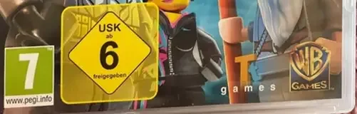 LEGO Dimensions, the USK square on its front
