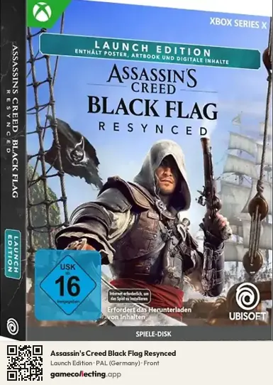 Assassin's Creed Black Flag Resynced Xbox Series X, Germany box front