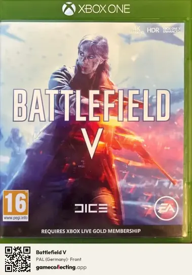 Battlefield V Xbox One, Germany box front