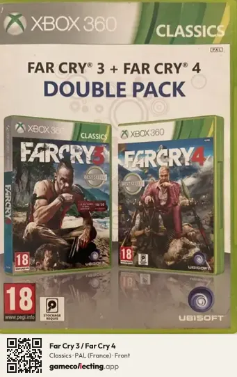Far Cry 3 / Far Cry 4 Xbox 360, France box front