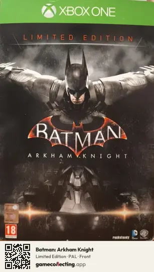 Batman: Arkham Knight Xbox One, PAL box front