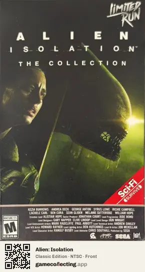 Alien: Isolation Nintendo Switch, NTSC box front