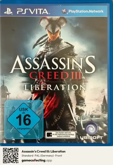 Assassin's Creed III: Liberation PlayStation Vita, Germany box front