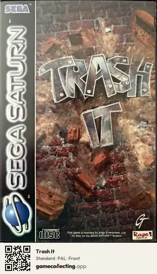 Trash It Sega Saturn, PAL box front