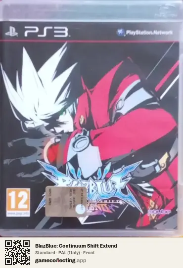 BlazBlue: Continuum Shift Extend PlayStation 3, Italy box front