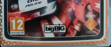 Pursuit Force, the PEGI square on its front