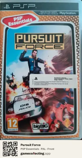Pursuit Force PlayStation Portable, PAL box front