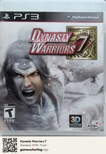 Dynasty Warriors 7 PlayStation 3, NTSC box front