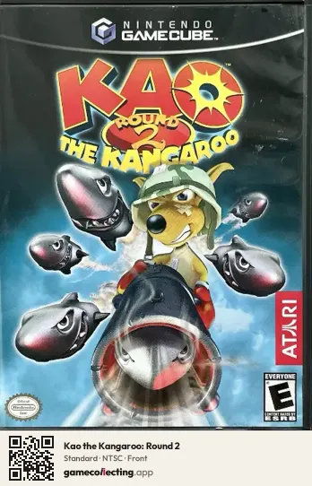 Kao the Kangaroo: Round 2 Nintendo GameCube, NTSC box front