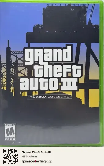 Grand Theft Auto III Xbox, NTSC box front