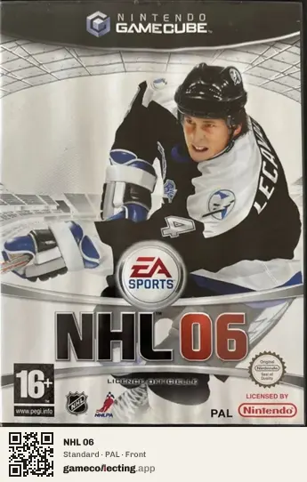 NHL 06 Nintendo GameCube, PAL box front