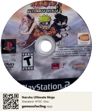 Naruto: Ultimate Ninja PlayStation 2, NTSC disc