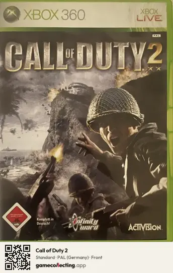 Call of Duty 2 Xbox 360, Germany box front