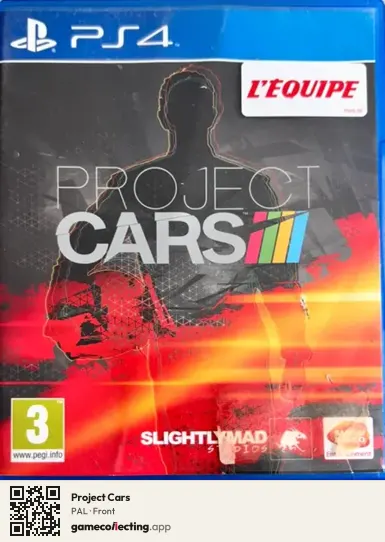 Project Cars PlayStation 4, PAL box front