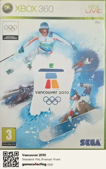 Vancouver 2010 Xbox 360, France box front