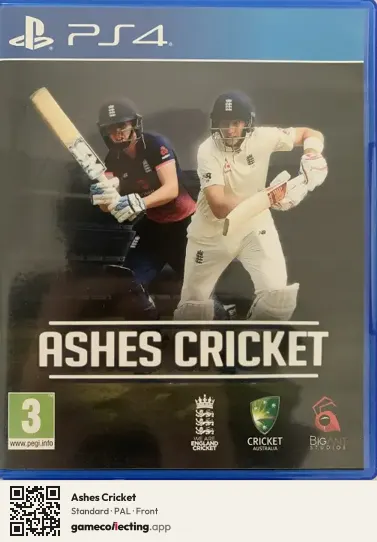 Ashes Cricket PlayStation 4, PAL box front